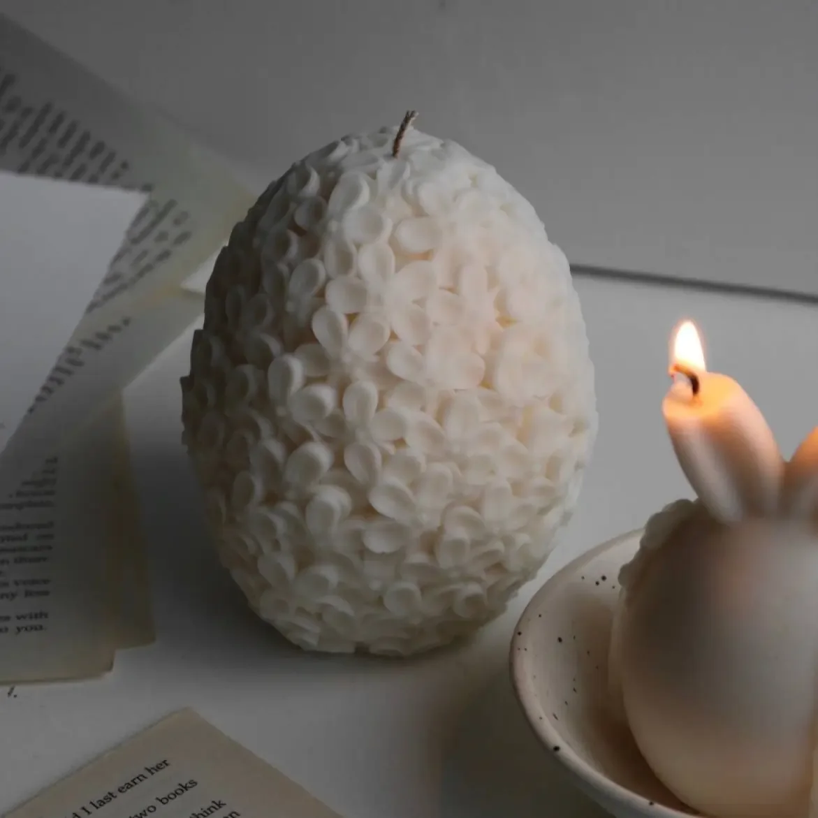 Bougie Flowery egg Bougie Flowery egg