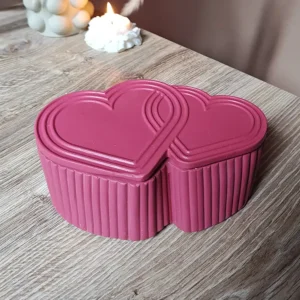 Bougie en boite corazones bougie coeur d
