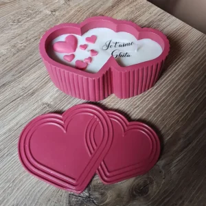 Bougie en boite corazones bougie coeur d