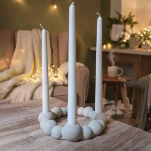 bougeoir round bubbles
